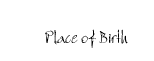 Place of Birth